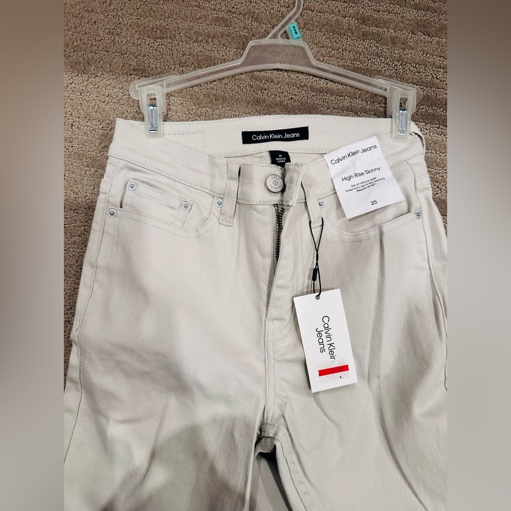 🆕Calvin Klein gray high rise skinny jeans women - Picture 4 of 10